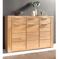 Otto Home Sideboard "Zara", beige (kernbuche teilmassiv), B:140cm H:95cm T:40cm, Holz teilmassiv, Sideboards, Sideboard, Breite 140 cm, Topseller