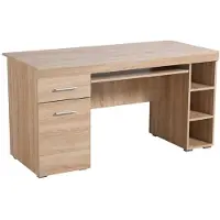 Möbilia Schreibtisch HOME AFFAIRE "Alfa", braun (sonoma eiche), B:145cm H:75,5cm T:65,5cm, Tische, Schreibtisch, mit Stauraum, gut geeignet für das Home Office