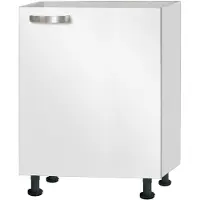 Optifit Spülenschrank "Ole", weiß, B:60cm H:87cm T:58,4cm, Holzwerkstoff, Schränke, Spülenschrank