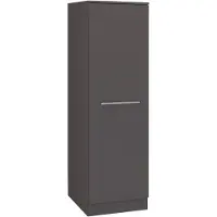 Wiho Küchen Seitenschrank WIHO KÜCHEN "Flexi2", grau (front und korpus: anthrazit), B:50cm H:165cm T:57cm, Schränke, Seitenschrank