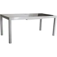 Merxx Gartentisch "Amalfi", grau (hellgrau), B:100cm H:75cm T:180cm, Tische, Gartentisch, je nach Variante auf 180-240cm ausziehbar