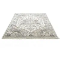 Theko Wollteppich "Versian 877, handgeknüpft", beige (natur), B:170cm H:10mm L:240cm, Schurwolle, Teppiche, Wollteppich, reine Wolle, orientalisches Design, Wohnzimmer