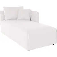 Otto Home Ottomane "Nöre", beige (creme), B:90cm H:86cm T:172cm, Struktur fein (100% Polyester), Sofas, Ottomane, Modul - zum Zusammenstellen; in vielen Bezugsqualitäten und Farben