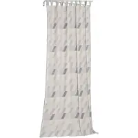 Wirth Vorhang "Bray" Gr. 1, grau (hellgrau), B:132cm H:145cm, Jacquard, Baumwolle, Polyester, Gardinen, Vorhang