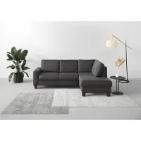 Otto Home Ecksofa "Summer L-Form", grau, B:236cm H:91cm T:170cm, 100% Polyester, Sofas, Ecksofa, mit Ottomane, mit oder ohne Schlaffunktion und Bettkasten, Cord-Bezug