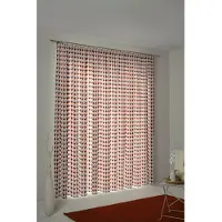 Adam Audio Vorhang ADAM "Circles" Gr. 1, orange (natur, orange, hellgrau), B:145cm H:145cm, Jacquard, Baumwolle (Bio-Baumwolle), Gardinen, Vorhang, aus 100% Bio-Baumwolle