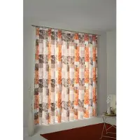 Wirth Vorhang "JOLANDA" Gr. 1, orange, B:145cm H:150cm, Polyester, Gardinen, Vorhang