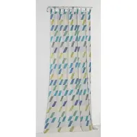 Wirth Vorhang "Bray" Gr. 1, blau, B:132cm H:145cm, Jacquard, Baumwolle, Polyester, Gardinen, Vorhang