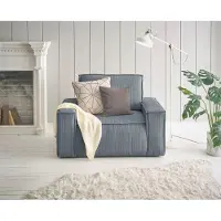 Otto Home Sessel "SHERWOOD Cord Love-Seat", grau (dunkelgrau), B:120cm H:85cm T:86cm, 100% Polyester, Sessel, Sessel, passend zur Polster-Serie SHERWOOD