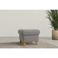 Home affaire Polsterhocker "Trelleborg", grau, B:58cm H:48cm T:58cm, 100% Polyester, Hocker, Polsterhocker, passend zur Serie "Trelleborg", incl. Stauraum