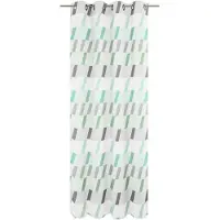 Wirth 1100000002199 "Bray" Gr. 1, grün (mint), B:132cm H:145cm, Jacquard, Baumwolle, Polyester, Gardinen, 1100000002199