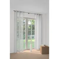 Wirth Gardine "Anja" Gr. 11, weiß (sanftes weiß), B:450cm H:175cm, Polyester, Gardinen, Gardine, Store