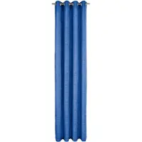 Wirth Vorhang "Trondheim B" Gr. 1, blau (royalblau), B:131cm H:145cm, Chenille, Polyacryl, Gardinen, Vorhang