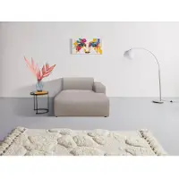 Inosign Recamiere "Koa, Sofamodul, passend zur Serie KOA", grau (warm grau), B:114cm H:73cm T:159cm, 62% Polypropylen, 32% Polyester, Sofas, Recamiere, in Webstoff, weicher Lounge-Sitzkomfort