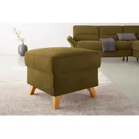 Otto Home Stauraumhocker "Westerland", grün (olive), B:58cm H:48cm T:58cm, 98% Polyester 2% Polyamid, Hocker, Stauraumhocker, in vielen Bezugsarten und Farben, auch in Luxus-Microfaser imprägniert