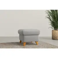 Home affaire Polsterhocker "Trelleborg", grau, B:58cm H:48cm T:58cm, 100% Polyester, Hocker, Polsterhocker, passend zur Serie "Trelleborg", incl. Stauraum