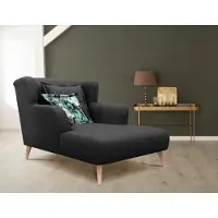 Home affaire Loveseat "Baggio Kuschel Mega Lounge Big Sessel", grau (anthrazit), B:101cm H:99cm T:152cm, 100% Polyester, Sessel, Loveseat