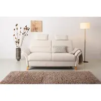 Home affaire 3-Sitzer "Westerland", beige (creme), B:186cm H:90cm T:89cm, 100% Polyester, Sofas, 3-Sitzer, Federkern-Polsterung. wahlweise mit Armlehnfunktion