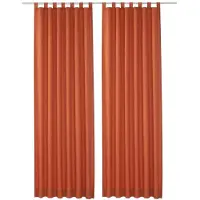 Wirth Vorhang "Lahnstein" Gr. 1, orange (terra), B:132cm H:145cm, Polyester, Gardinen, Vorhang