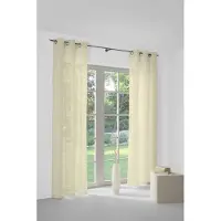 Wirth Vorhang "Sunday" Gr. 1, beige (creme), B:141cm H:141cm, Jacquard, Baumwolle, Polyester, Gardinen, Vorhang, nach Maß