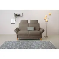 Home affaire 2-Sitzer "Westerland", grau (taupe), B:166cm H:90cm T:89cm, 98% Polyester 2% Polyamid, Sofas, 2-Sitzer, Federkern-Polsterung. wahlweise mit Armlehnfunktion