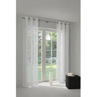 Wirth Vorhang "Theresa" Gr. 11, weiß, B:450cm H:175cm, Polyester, Gardinen, Vorhang, Store