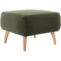 Home affaire Hocker "Baggio", grün, B:63cm H:45cm T:63cm, Hocker, Hocker, mit Holzfüßen