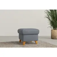 Home affaire Polsterhocker "Trelleborg", blau (blaugrau), B:58cm H:48cm T:58cm, 100% Polyester, Hocker, Polsterhocker, passend zur Serie "Trelleborg", incl. Stauraum