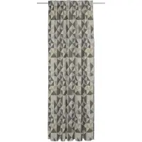 Adam Audio Vorhang ADAM "Bio Bel" Gr. 1, schwarz (schwarz, beige), B:142cm H:145cm, Jacquard, Baumwolle, Gardinen, Vorhang, aus 100% Bio-Baumwolle