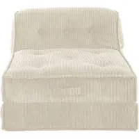 Inosign Sessel "Pia", beige (creme), B:106cm H:82cm T:125cm, 100% Polyester, Sessel, Sessel, Loungesessel aus Cord, in 2 Größen, Pouf-Funktion.