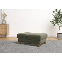Home affaire Polsterhocker "Dundee", grün, B:75cm H:46cm T:109cm, Flachgewebe 100% Polyester, Hocker, Polsterhocker, mit Klappfunktion - wie ein Sessel nutzbar