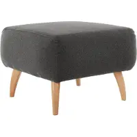 Home affaire Hocker "Baggio", grau (anthrazit), B:63cm H:45cm T:63cm, Hocker, Hocker, mit Holzfüßen