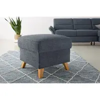Otto Home Stauraumhocker "Westerland", grau (anthrazit), B:58cm H:48cm T:58cm, 100% Polyester, Hocker, Stauraumhocker, in vielen Bezugsarten und Farben, auch in Luxus-Microfaser imprägniert