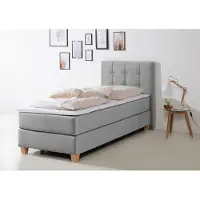 Home affaire 1100000002199 "Moulay", grau, B:104cm L:211cm, Komplettbetten, 1100000002199, inkl. Topper, in 3 Härtegraden, TFK auch in Härtegrad 4