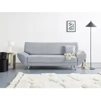 Home affaire 3-Sitzer "Saltare elegant & komfortabel, toller Designfuß, bequem, Breite 205cm", grau (grau, blau), B:205cm H:78cm T:82cm, 100% Polyester, Sofas, 3-Sitzer