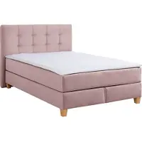 Home affaire Boxspringbett "Moulay", lila (flieder), B:154cm L:231cm, Komplettbetten, Boxspringbett, inkl. Topper, in Überlänge 220 cm, 3 Härtegrade, auch in H4