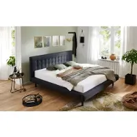 Home affaire 1100000002199 "Tobjörn", grau (anthrazit), B:164cm H:35cm L:223cm, Betten, 1100000002199, Mit breitem Futon-Rahmen