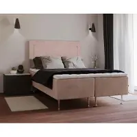 Inosign Boxspringbett "Hacer", lila, B:181cm L:208cm, 100% Polyester, Komplettbetten, Boxspringbett, Topper, H2 oder H3 und in Breiten 70,80,90,120,140,160,180 wählbar