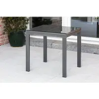Merxx Gartentisch , grau, B:70cm H:75,5cm T:120cm, Tische, Gartentisch, 70x120 cm