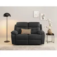 Home affaire 2-Sitzer "Lannilis", grau (anthrazit), B:158cm H:99cm T:92cm, Webstoff 95% Polyester 5% Nylon, Sofas, 2-Sitzer, mit manueller und elektrischer Relaxfunktion