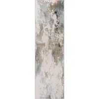 Otto Home Läufer "Hamar" Gr. 11, grau (hellgrau), B:67cm H:8mm L:230cm, Kunstfaser, Teppiche, Läufer, weiche Haptik, Marmor-Optik, modernes Design, Wohnzimmer