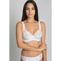 Sassa Bügel-BH "Classic Lace", Damen, Gr. 100, Cup D, weiß, Microtouch, Obermaterial: 90% Polyamid, 10% Elasthan, unifarben, normal, BHs Bügel-BH, mit edler Spitze, weiches Futter, elegant