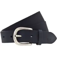 H.I.S. Ledergürtel H.I.S, Damen, Gr. 105, blau (navy), Rindsleder, unifarben, Gürtel Ledergürtel, in verschiedenen Farben mit dezenter Markenprägung - bis Gr. 125