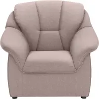 Domo Sessel "Faenza für kleine Räume, zeitlos und elegant, kompakte Maße", grau (taupe), B:83cm H:88cm T:82cm, 92% Polyester, 8% Nylon, Sessel, Sessel