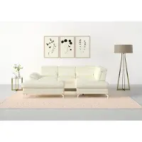 Sit&More Hocker SIT & MORE "Cabrio, B: 133 cm", weiß (altweiß), Hocker, B/H/T: 133cm x 48cm x 72cm, Leder, Hocker, individuell zu kombinieren, Federkern, B:133cm H:48cm T:72cm