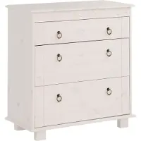 Otto Home Kommode "Indra Sideboard", weiß, B:74cm H:75cm T:35cm, Massivholz, Sideboards, Kommode, 74 cm breit