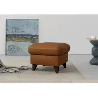 Sit&More Stauraumhocker SIT & MORE "Mellum", braun (haselnuss), B:58cm H:48cm T:58cm, 100% Polyester, Hocker, Stauraumhocker, mit Stauraum und wengefarbenen Holzfüßen