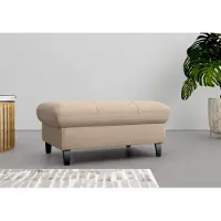 Sit&More Stauraumhocker SIT & MORE "Maggiore", grau (taupe), B:102cm H:48cm T:67cm, 98% Polyester, 2% Polyamid, Hocker, Stauraumhocker, mit Stauraum