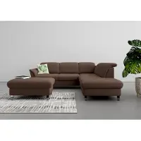 Sit&More Stauraumhocker SIT & MORE "Maggiore", braun (espresso), B:102cm H:48cm T:67cm, 98% Polyester, 2% Polyamid, Hocker, Stauraumhocker, mit Stauraum und modernen Metallbeinen