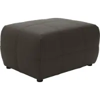 Domo Hocker "BRANDON, komfortabel", grau, B:80cm H:42cm T:60cm, Luxus-Kunstleder;100% Polyurethan, Hocker, Hocker, kleine Ausführung, passend zu "Brandon" in Leder und Luxus-Kunstleder